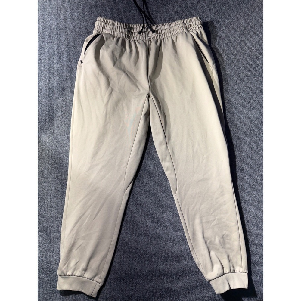MSX by Michael Strahan Mens Jogger Pants Tan Beige Athletic Sweatpants Size M